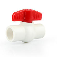 Robinet à boisseau sphérique d&#39;alimentation en eau PVC-U DN20-DN160